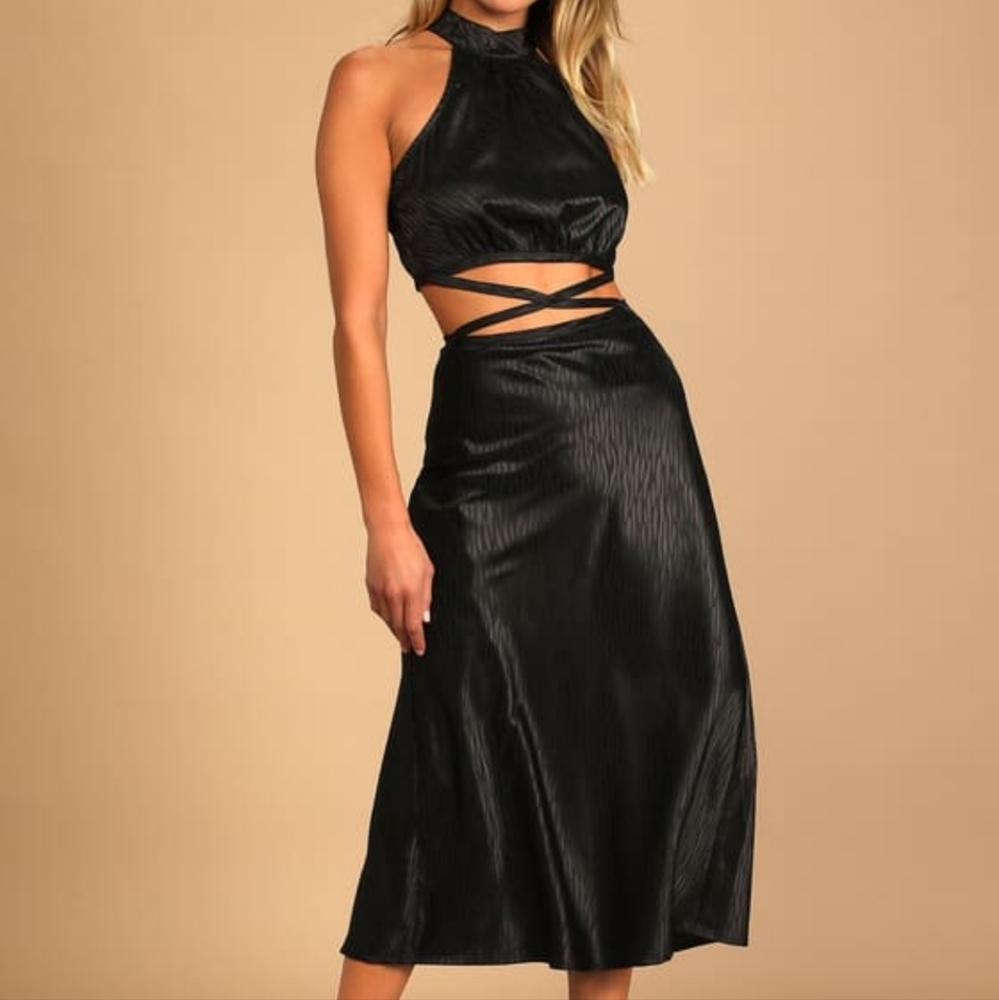 Cut Out Midi Dress